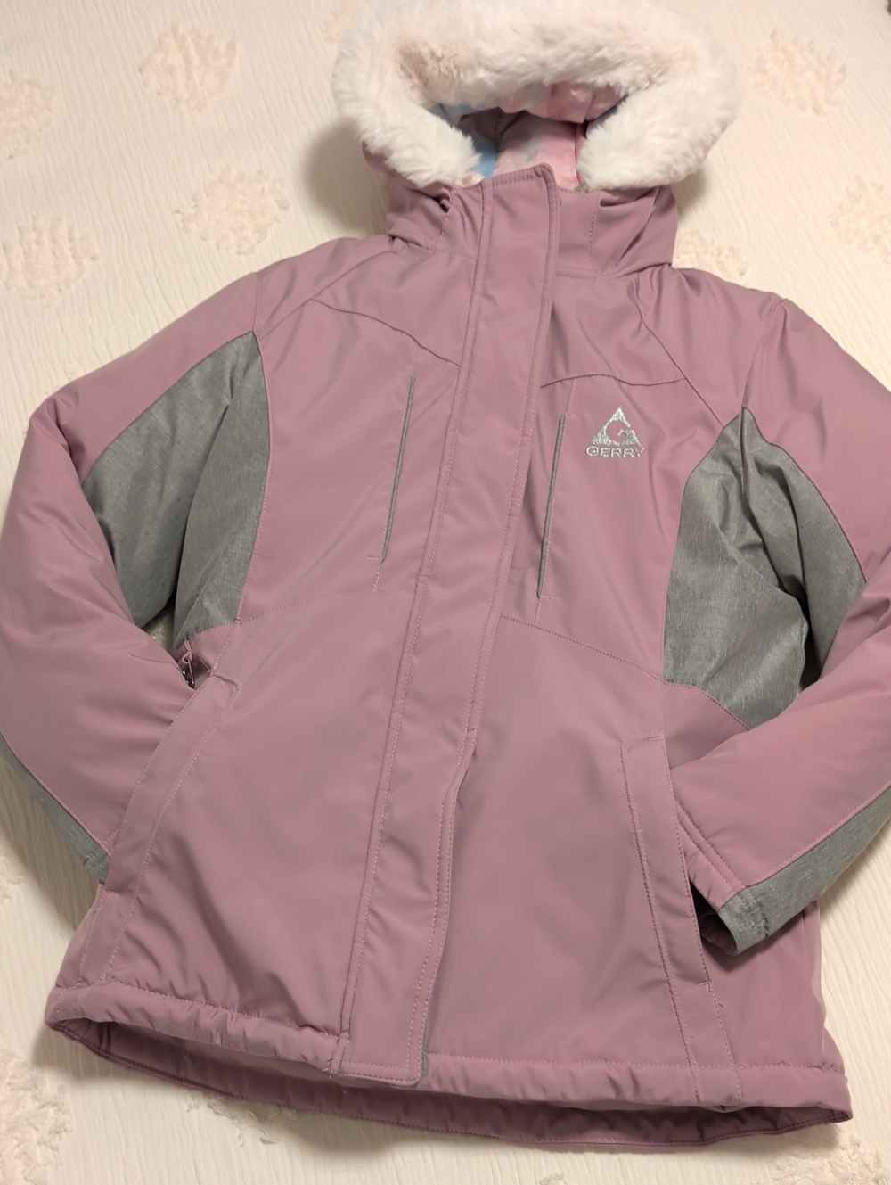 Gerry Girls Light Purple And Gray Winter Coat